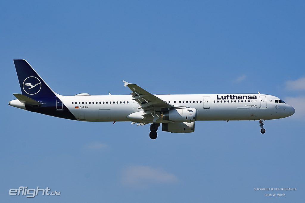 Airbus A321 der Lufthansa
